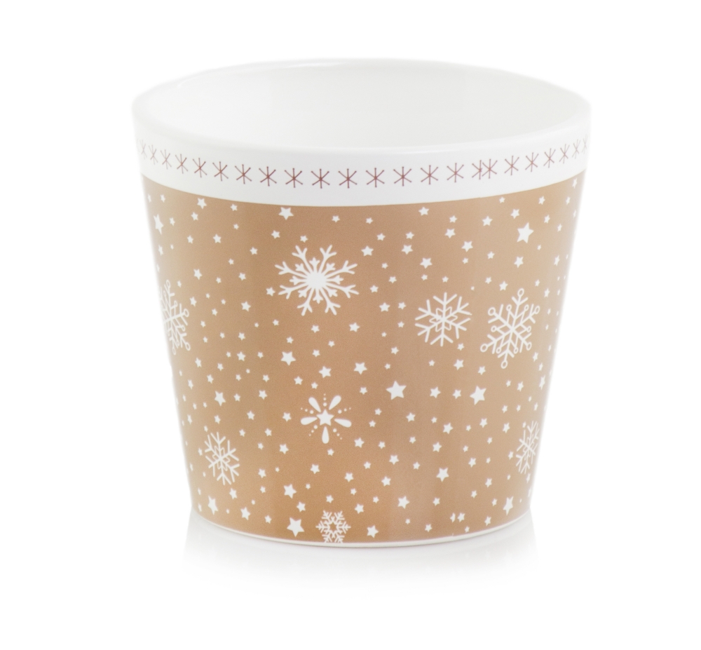 39.065.14 | (3) X-mas deco pot  Ceramic ...