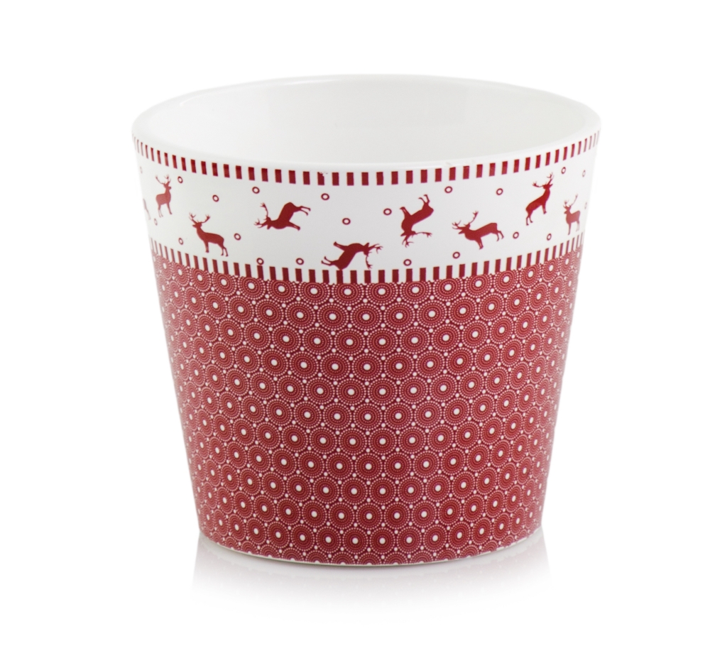 39.064.14 | X-mas deco pot  Ceramic - L1...